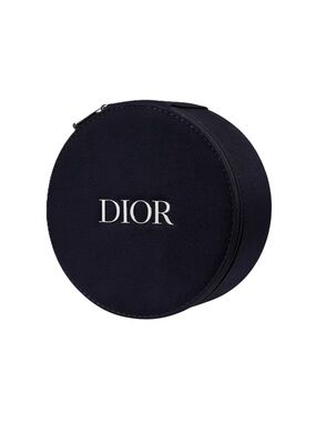 Christian Dior Vanity Pouch Makeup Case w/ inner mirror Black